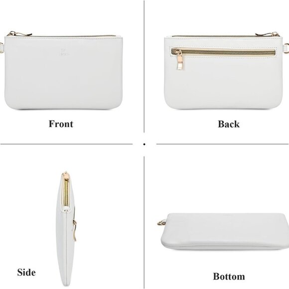 Wristlet Purse for Women, Evening Clutch Purse with strap for Party and Prom, Be - Picture 4 of 6